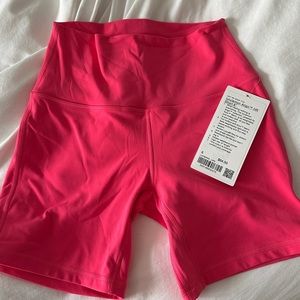 Lululemon Align HR Short 6” Pink Lipgloss